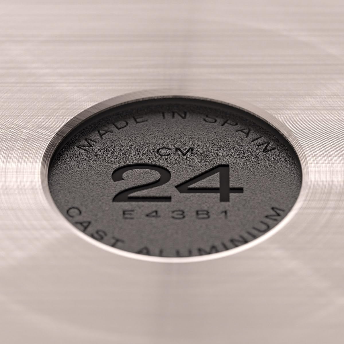 Valira Origen - Sartén premium de 24 cm honda hecha en España, aluminio fundido con antiadherente reforzado, no apta para inducción.