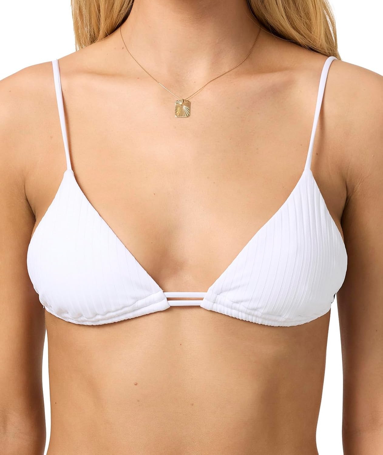 O'NEILL Women's Shorebreak Rib Tanning Triangle Top | Adjustable Straps, Recycled Stretch Fabric