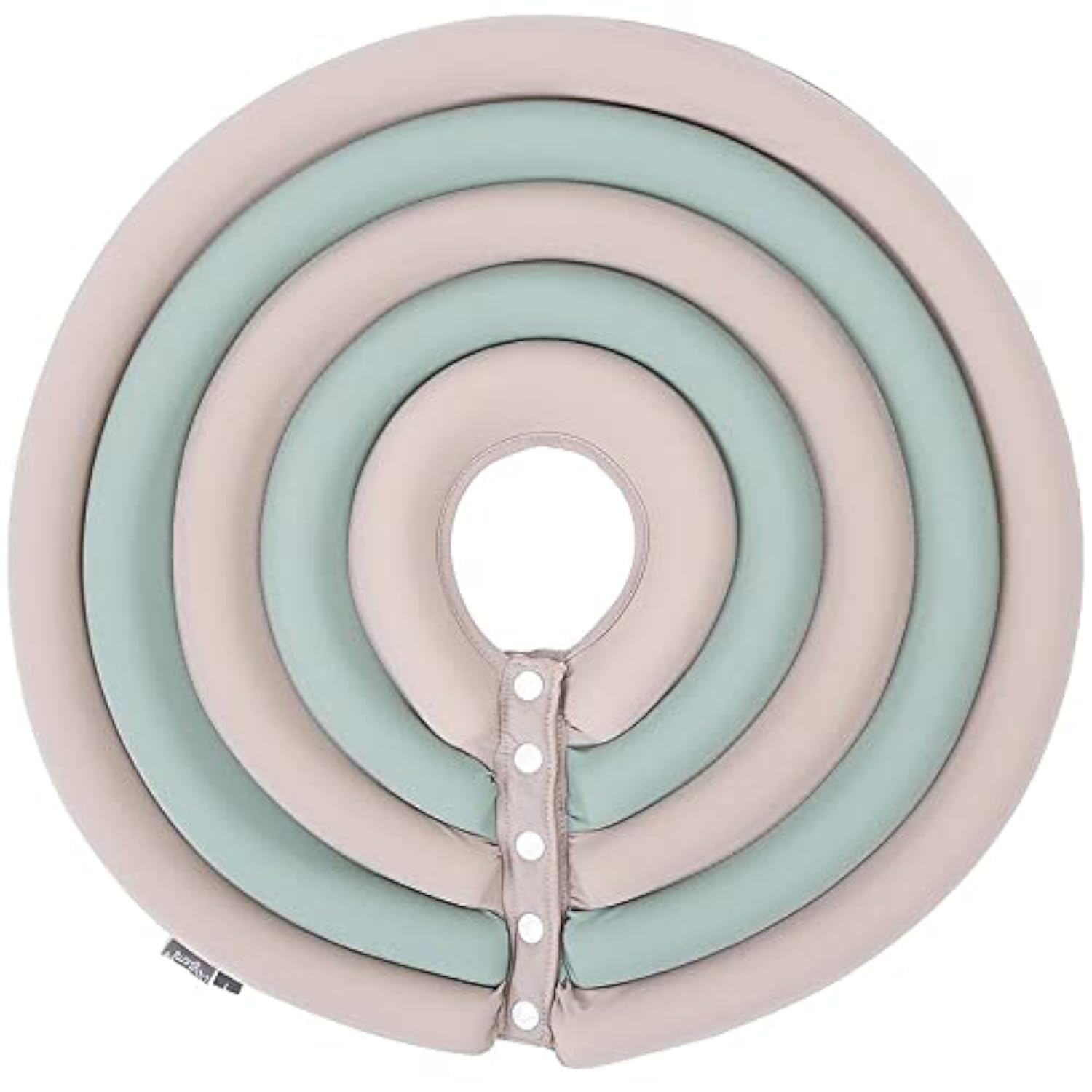 Dog Cone Collar, Inflatable Dog Neck Donut Collar Alternative After Surgery, Soft Protective Recovery Cone for Small Medium Large Dogs and Cats Puppies - Alternative Collar (Beige Green,M)