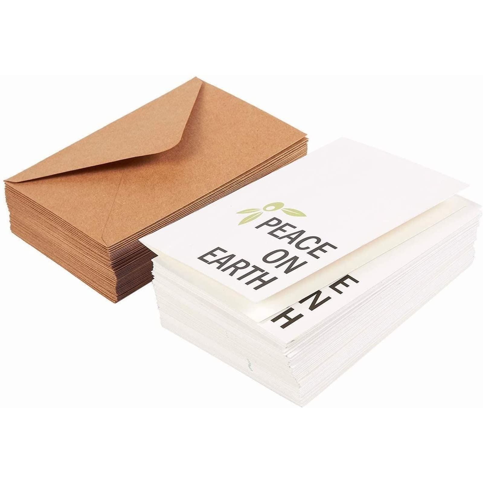 48-pack Frohe Weihnachten Grußkarten Bulk Box Set – Winter Urlaub Weihnachts Urlaub Grußkarten mit minimalistischem Design, Umschläge enthalten, 10,2 x 15,2 cm