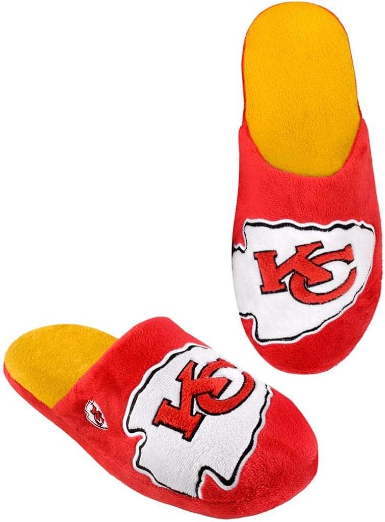 Forever Collectibles NFL Kansas City Chiefs Men's Slip On Slippers : Sports & Outdoors