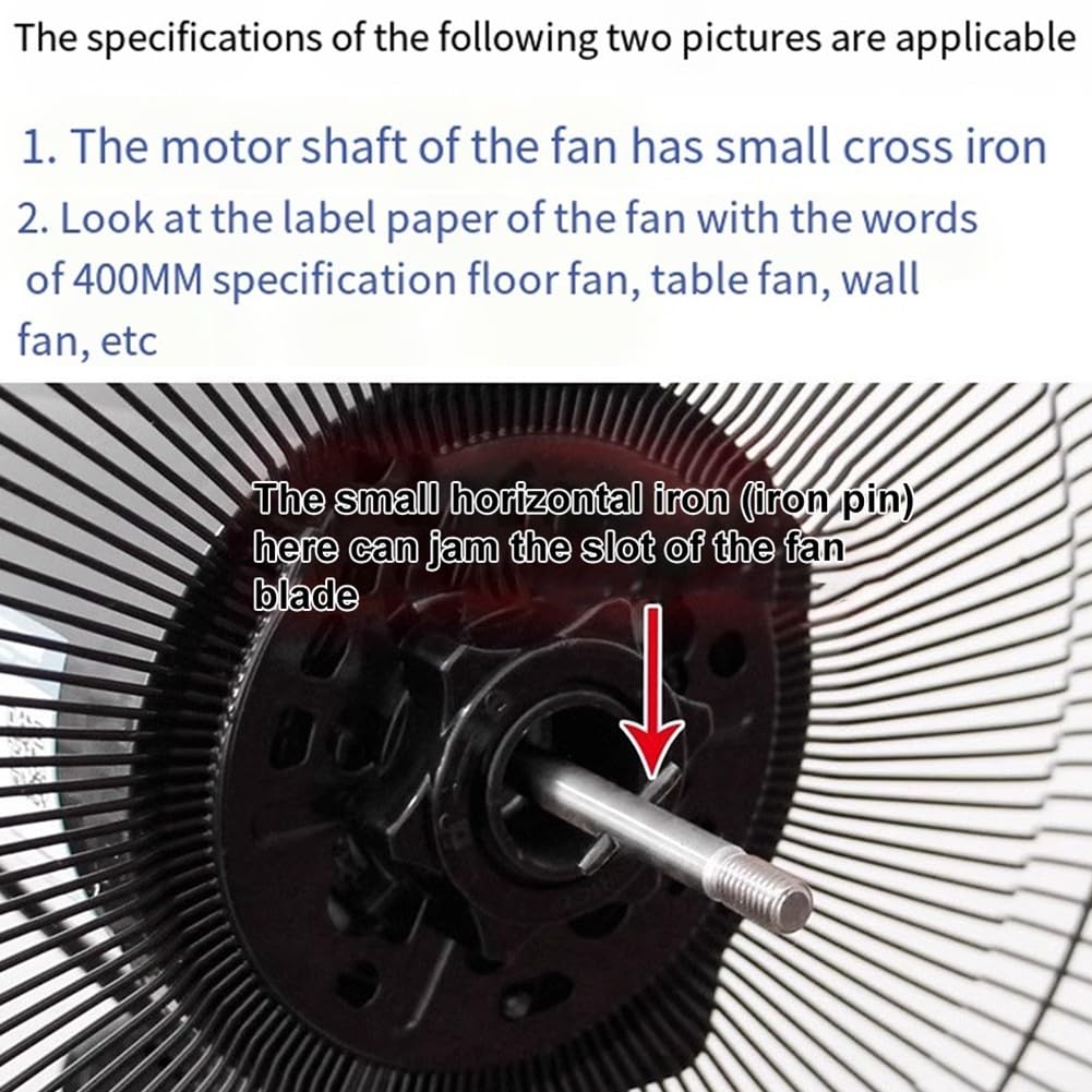 Ventola silenziosa da 40,6 cm con copertura a dado, ventola di ricambio per ventilatore da tavolo da tavolo, fornisce un flusso d'aria efficiente (ventilatore)