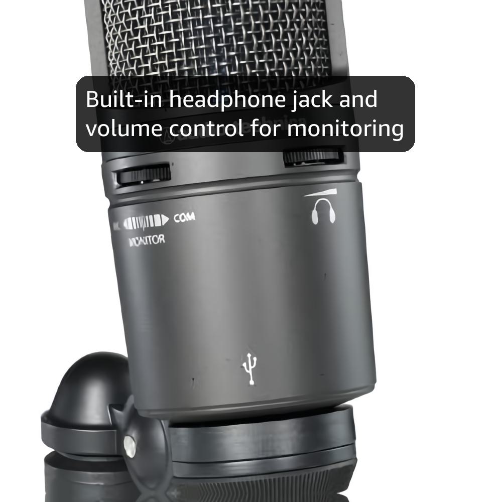 Amazon.com: Audio-Technica AT2020USB+ Cardioid Condenser USB