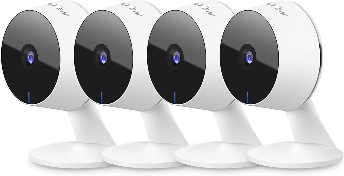 Amazon.com : LaView Security Cameras 4pcs, Home Security Camera Indoor 1080P, Wi-Fi Cameras Wired for Pet, Motion Detection, Two-Way Audio, Night Vision, Phone App, Works with Alexa, iOS & Android & Web Access : Electronics