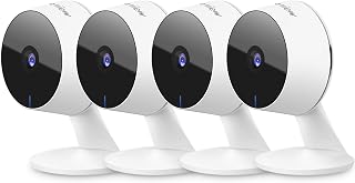 LaView 4-Pack 1080P Indoor WiFi Security Cameras: Motion Detection, Night Vision, 2-Way Audio, Alexa Compatible, Pet Monitor