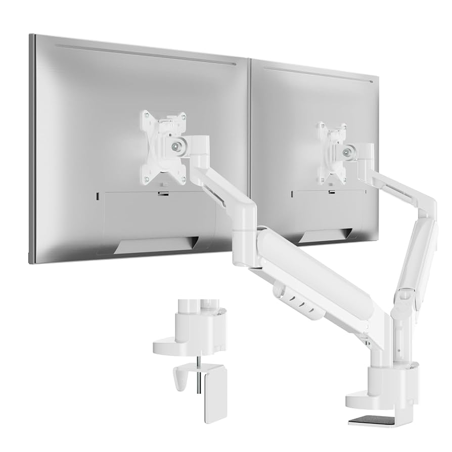 METIYA 省スペースモニターアーム 2画面 ホワイト デュアル Amazon.co.jp: METIYA 省スペースモニターアーム 2画面 ホワイト