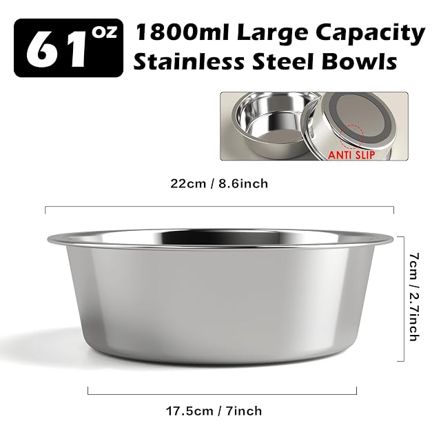 Foto 5 de 6 de SHAINFUN Soporte Elevado para Cuencos para Perros con Cuencos para Perros medianos, Grandes y extragrandes