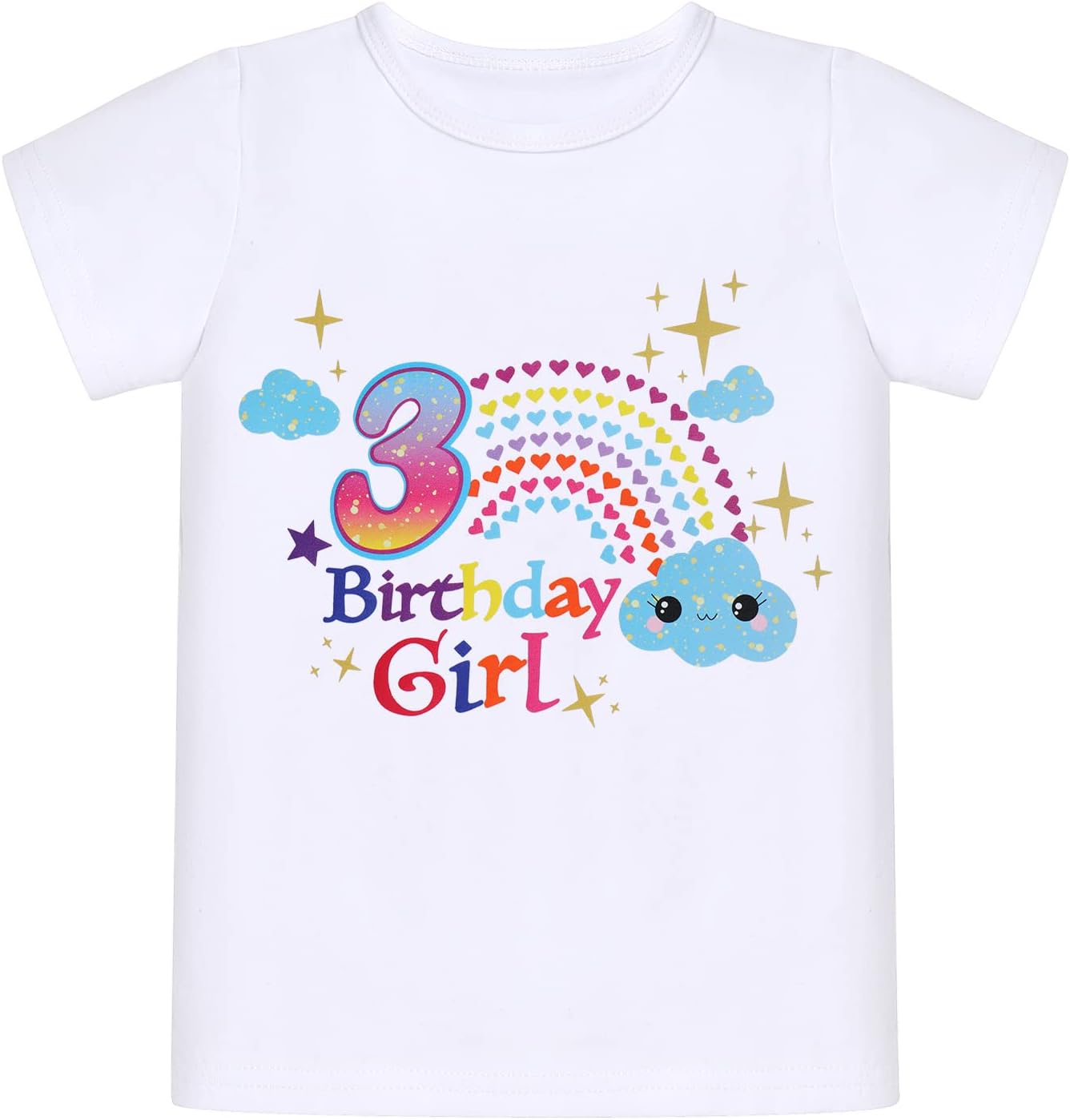 ODASDO Baby Girl Toddler Kids Boho Rainbow Birthday Cake Smash Outfit Romper Tutu Skirt Headband Badge Sash Set - Image 3