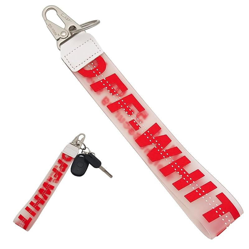 Chaveiro de Pulso maxin em PVC com Argola para Chaves e Fecho Snap, Vermelho, 1 unidade
