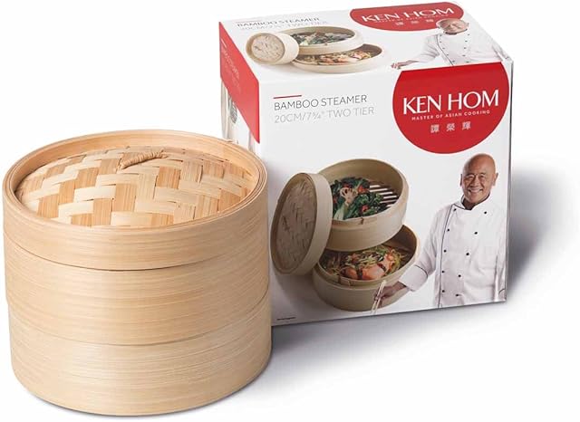 Ken Hom Steamer, Bamboo, Beigen, 20 cm