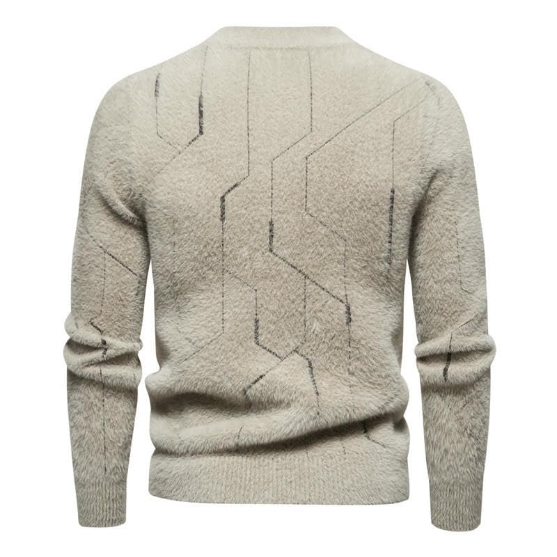 Pull décontracté à col rond homme avec finitions haut de gamme style coréen - 5