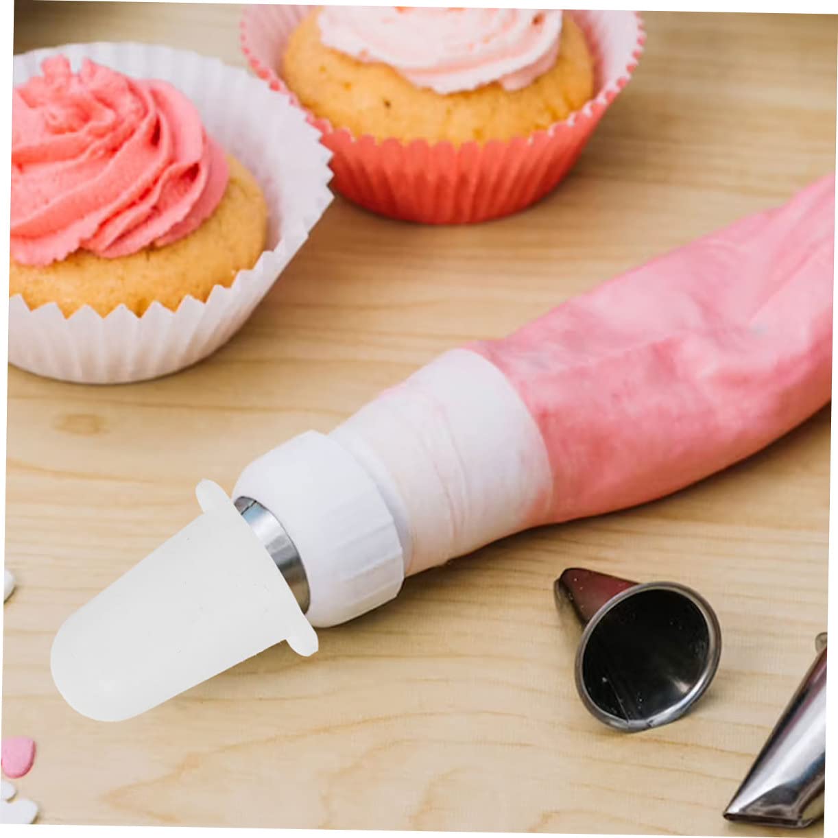 Alipis 5 Sätze Schutzkappe Für Spritztüllen Rohrleitungsdüse Mit Und Kuchendekoration Zubehör Tortendekoration Zubehör Schutzabdeckungen Piping Tip Kleine Ärmel Kieselgel Weiß 6 Stück * 5