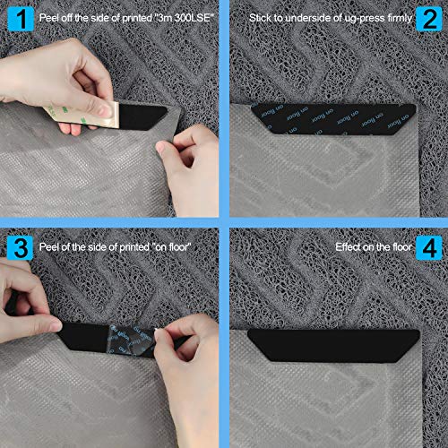 Eaone, 24 pezzi, antiscivolo per tappeti