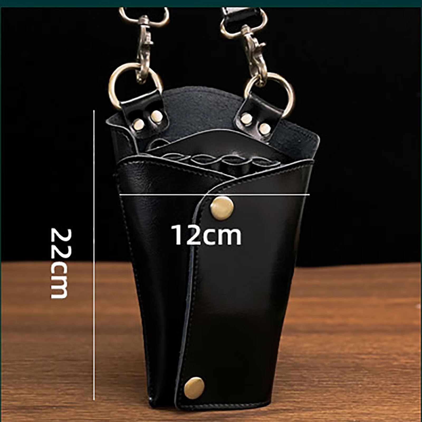 torba biodrowa dla stylistów fryzur, Noś sprzęt do włosów Przechowywanie w salonie Torba podróżna(Black)