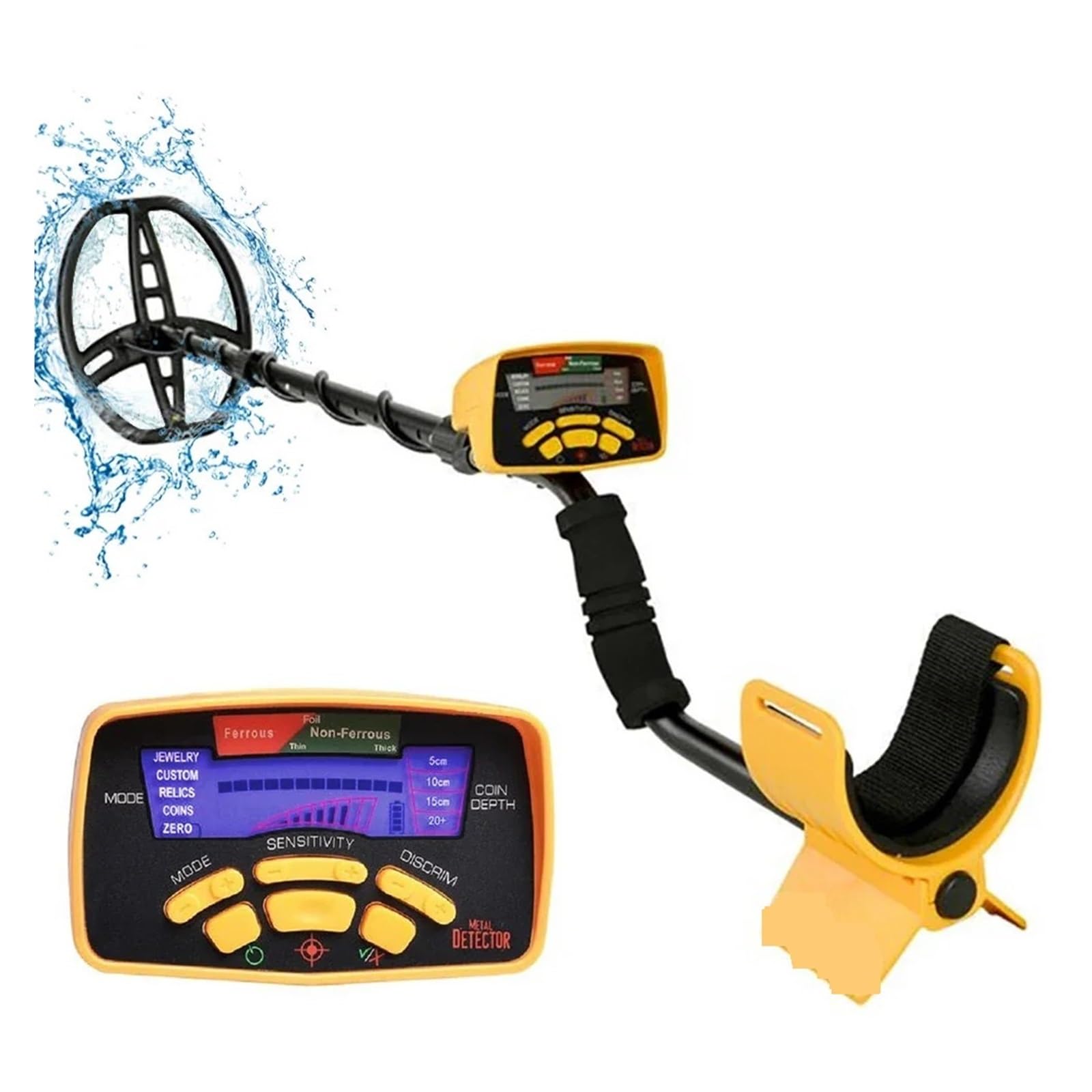 JKJZSALJ Md-6350 High Sensitivity Metal Detector Gold Digger Treasure Finder Detecting Equipment High Accuracy