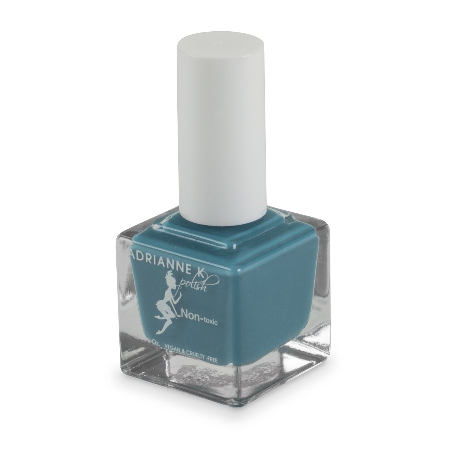 ADRIANNE K NONTOXIC, 10 FREE TEAL BLUE NAIL POLISH .51 FL OZ, VEGAN. QUICK DRY. GEL EFFECT!!