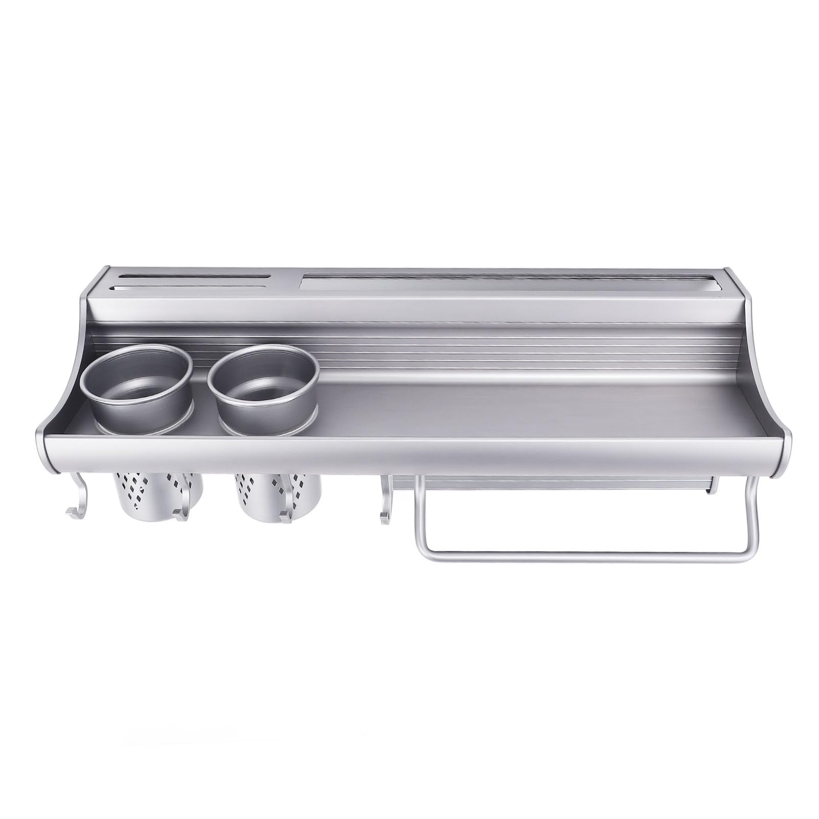 Organizer kuchenny naścienny stojak do przechowywania ze stopu aluminium wielofunkcyjny organizer na przyprawy kuchenne do przechowywania