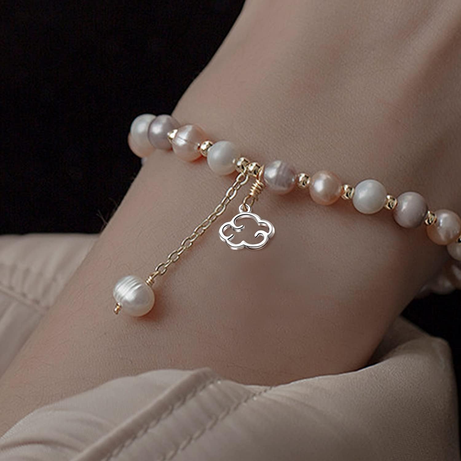 BronaGrand 100pcs Antique Silver Cloud Shape Charms Alloy Cloud Pendants and Beads for DIY Earrings, Necklace, Bracelet Jewelry Making and Crafting Accessory - Image 5