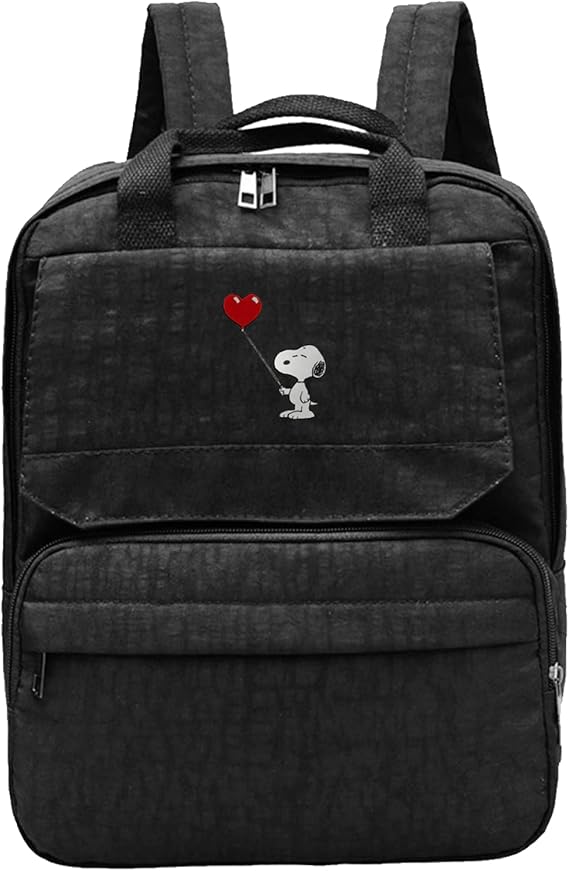 Snoopy Backpack Ladies Travel Backpack School Work Bag Business School Backpack Amazon.co.uk