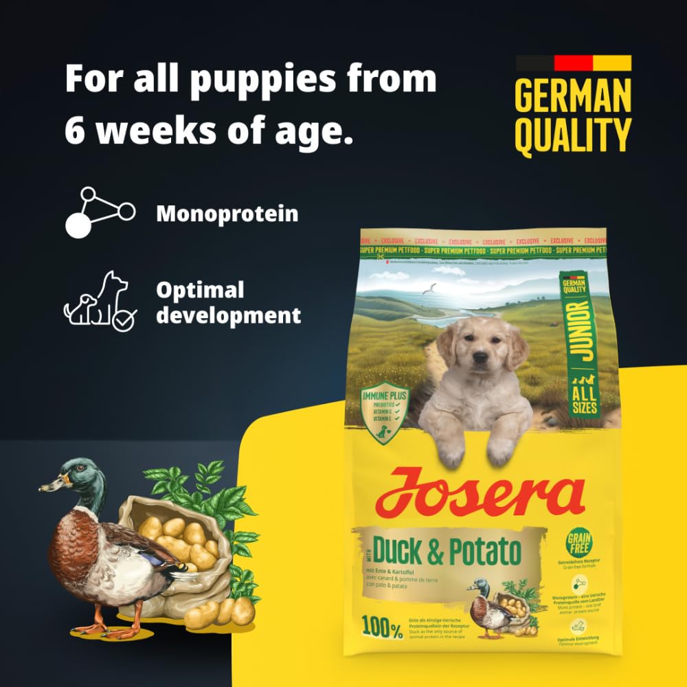 Josera Junior Duck & Potato 12,5 kg Trockenfutter für Hunde