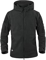 Vista 16 de ReFire Gear Chaqueta táctica militar deportiva de hombre con capucha de lana para clima frío Verde militar