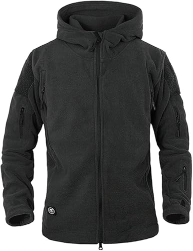 Miniatura 16 de ReFire Gear Chaqueta táctica militar deportiva de hombre con capucha de lana para clima frío Verde militar