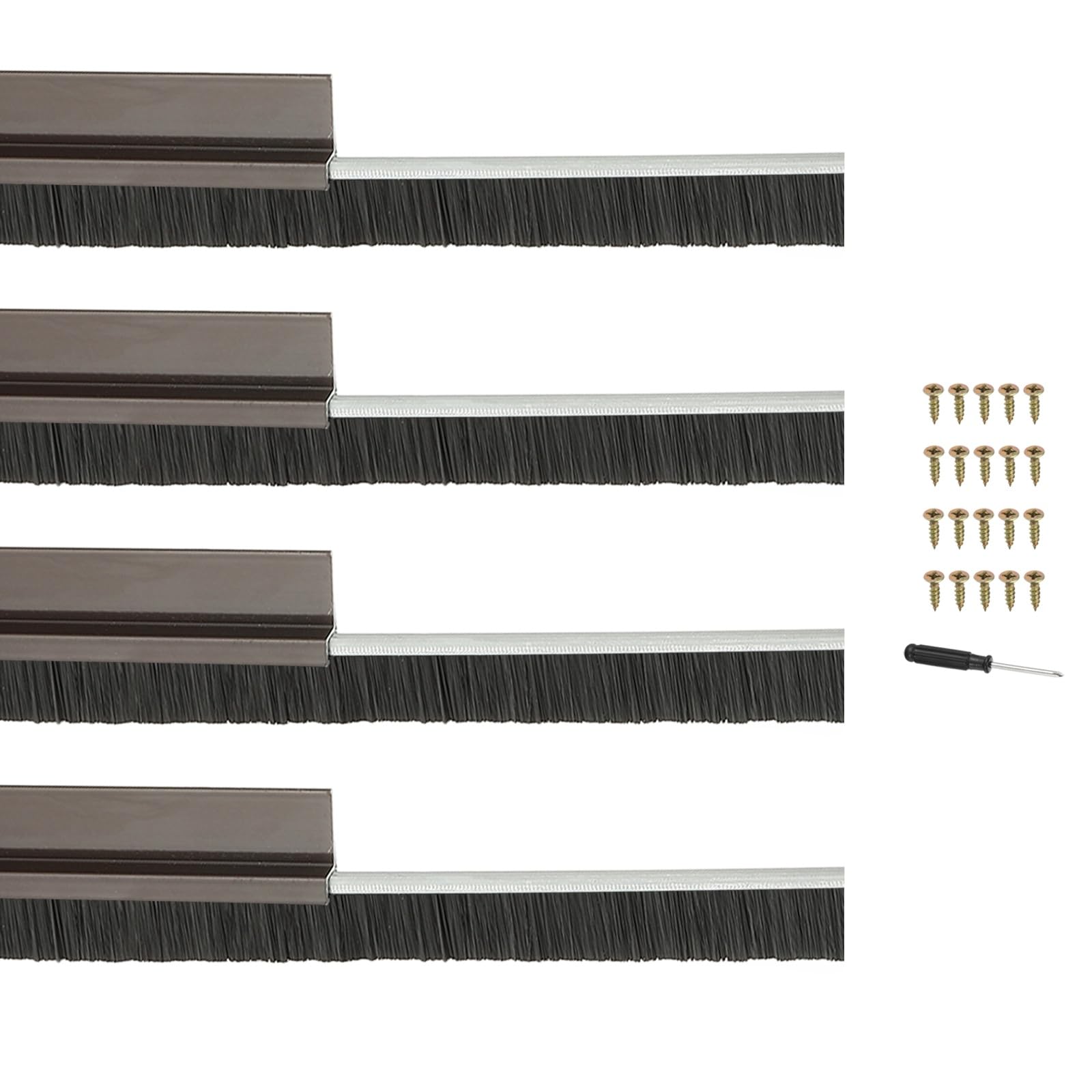 PATIKIL Door Brush Sweeps 0.59" Bristles x 39.37" Long