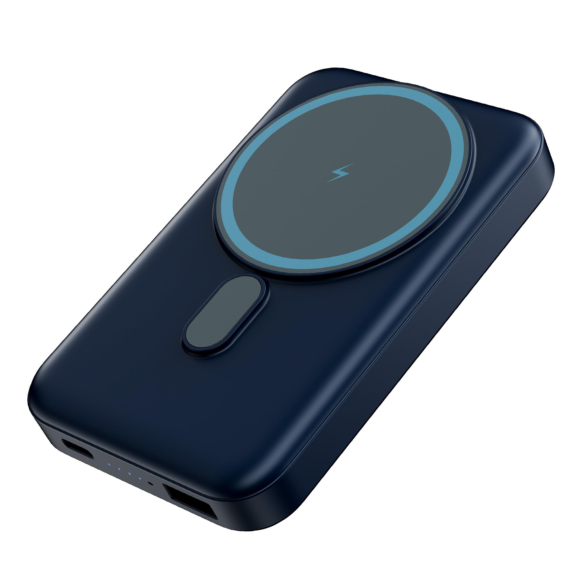 boAt EnergyShroom PB331 (Magsafe) 10000mAh Magnetic Wireless Powerbank, 15W Wireless & 22.5W Wired Charging for (iPhone 16, 15, 14, 13 & 12, Android & Other Qi Enabled Devices)(Deep Blue)-image-11