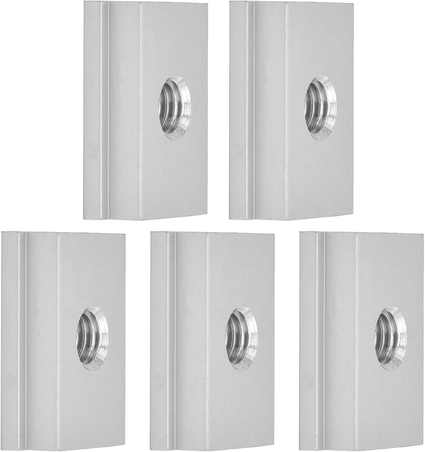 5 Pcs Aluminum Alloy Woodworking Slider Flat Components for Precise Size and Durability in Projects (M6)