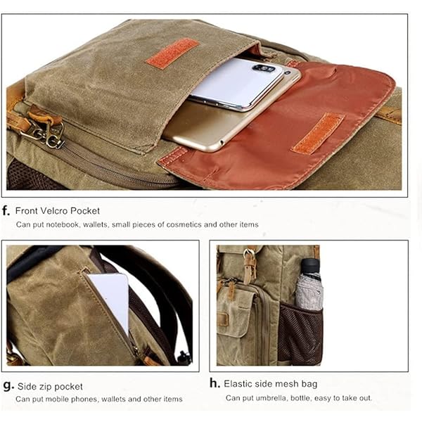 Cameratas Canvas Batik Waterdicht Fotografie Outdoor Slijtvaste Grote Fotocamera Rugzak (Kleur: Kastanjebruin Maat: Eén maat) yubin1993