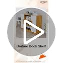 Image of Bniture Storage Cabinet Wooden Sideboard for Living Room with 3 Shelf & 2 Door Multipurpose Book Shelf Storage Organizer Cabinet for Office Home Hallway Drawing Room Bedroom |Giant Wood & Frosty White