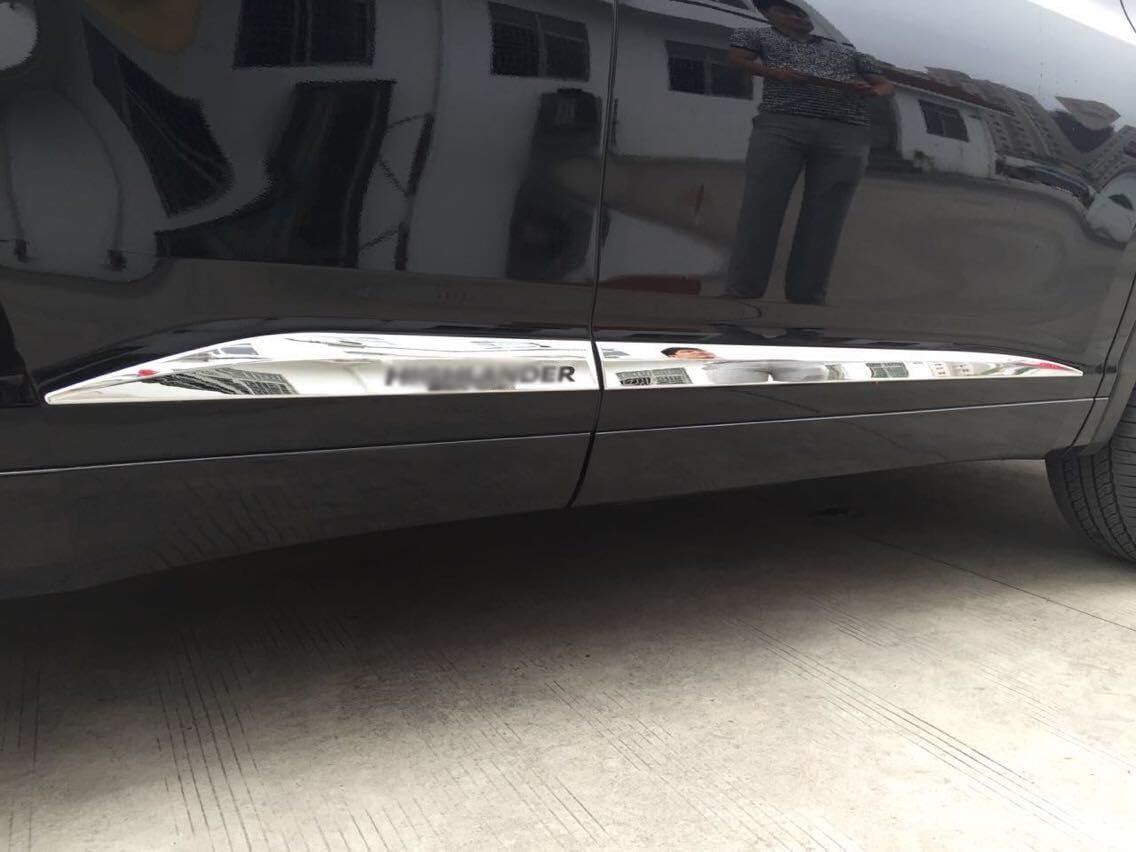 4pcs Car Styling ABS Chrome Side Door Car Body Moulding Strips Decorative Cover Trim Fit for Toyota Highlander 2015 2016 2017 2018 2019