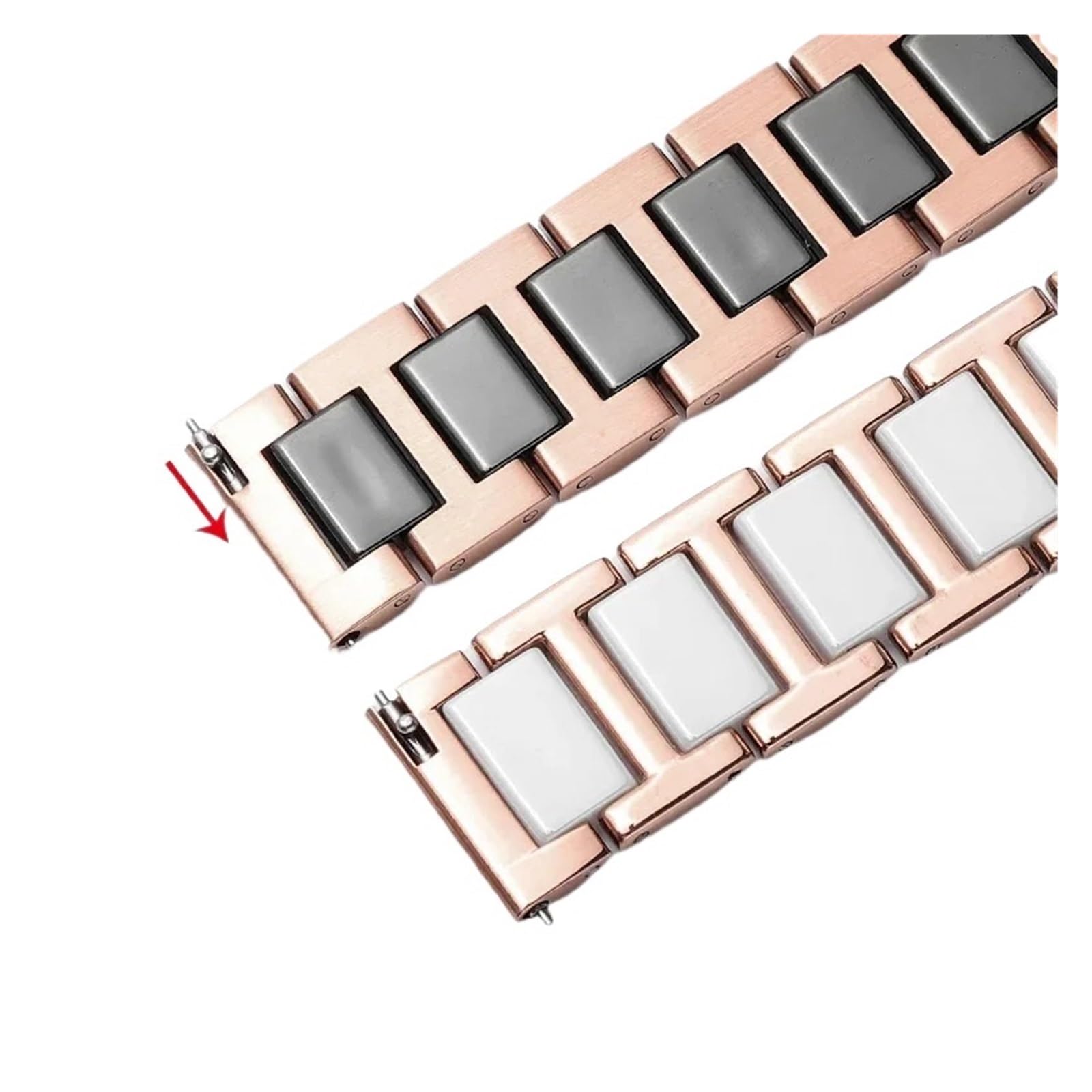 Compatibile con Rossini DW Armani Huawei B5 B6 cinturino for orologio da donna in acciaio fine ceramica 14mm 16mm 17mm 18mm 19mm 20mm 21mm 22m