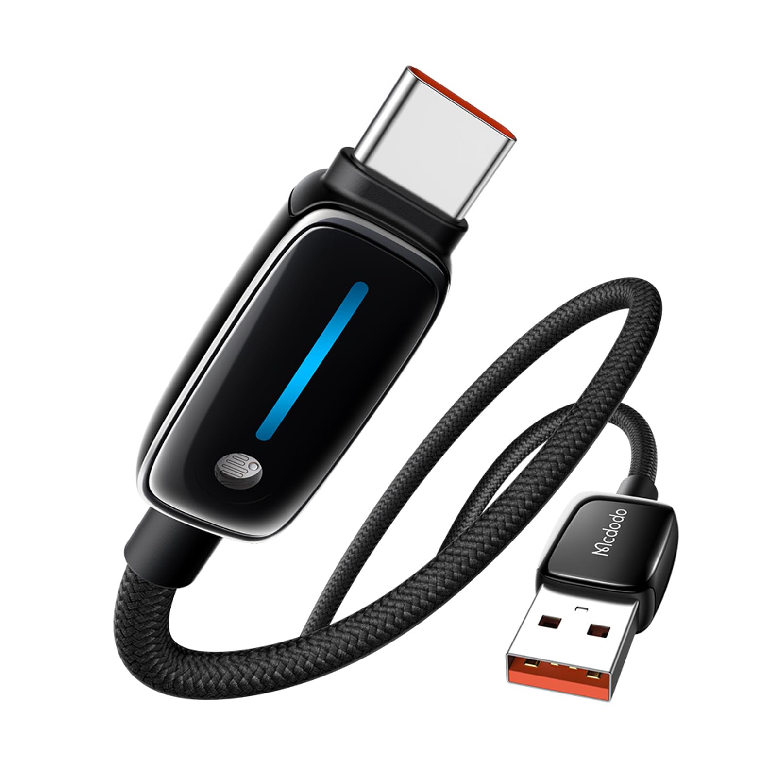 Mcdodo CA-0020 USB-A to USB-C 6A Akıllı Şarj Kablosu 1.2m Siyah