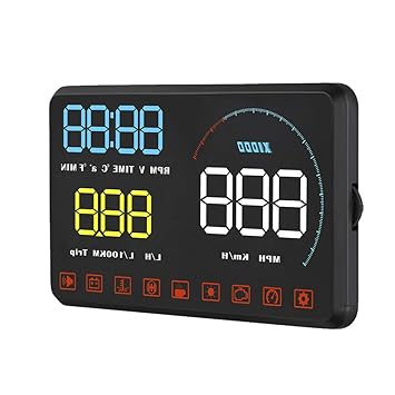 LED Head Up Display, Car HUD Display, for Data Display Car Security