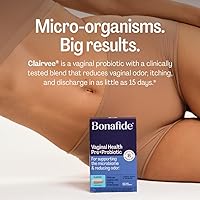Vista 4 de Clairvee de Bonafide. Probiótico vaginal para aliviar el olor, picazón y secreción. Suministro para 2 meses (30 cápsulas)