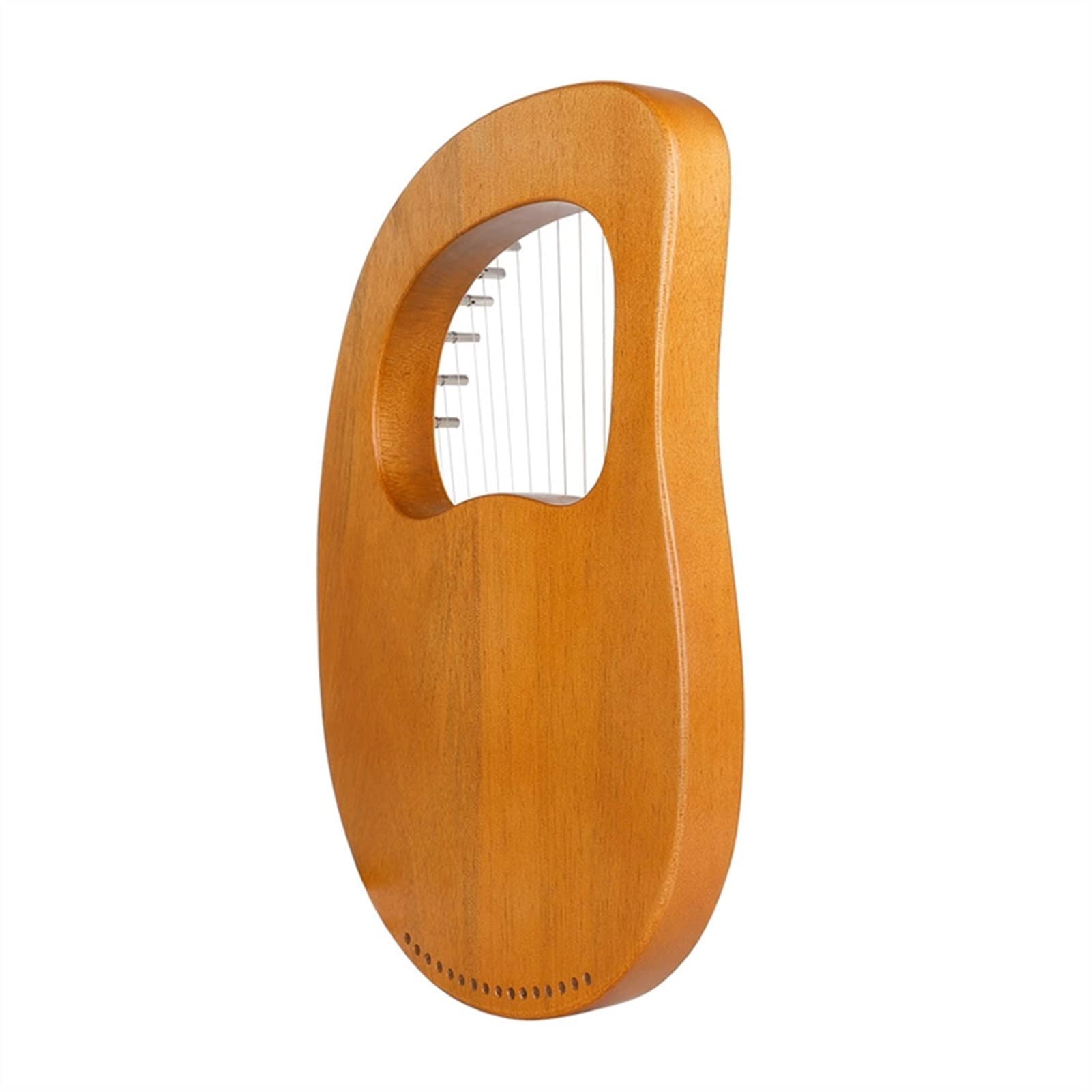 FLFL Tragbare Harfe 16 Saiten Lyre Harp Mahagoni-Body-String-Instrumenten-Körperinstrument Mit Tuning-Schlüssel