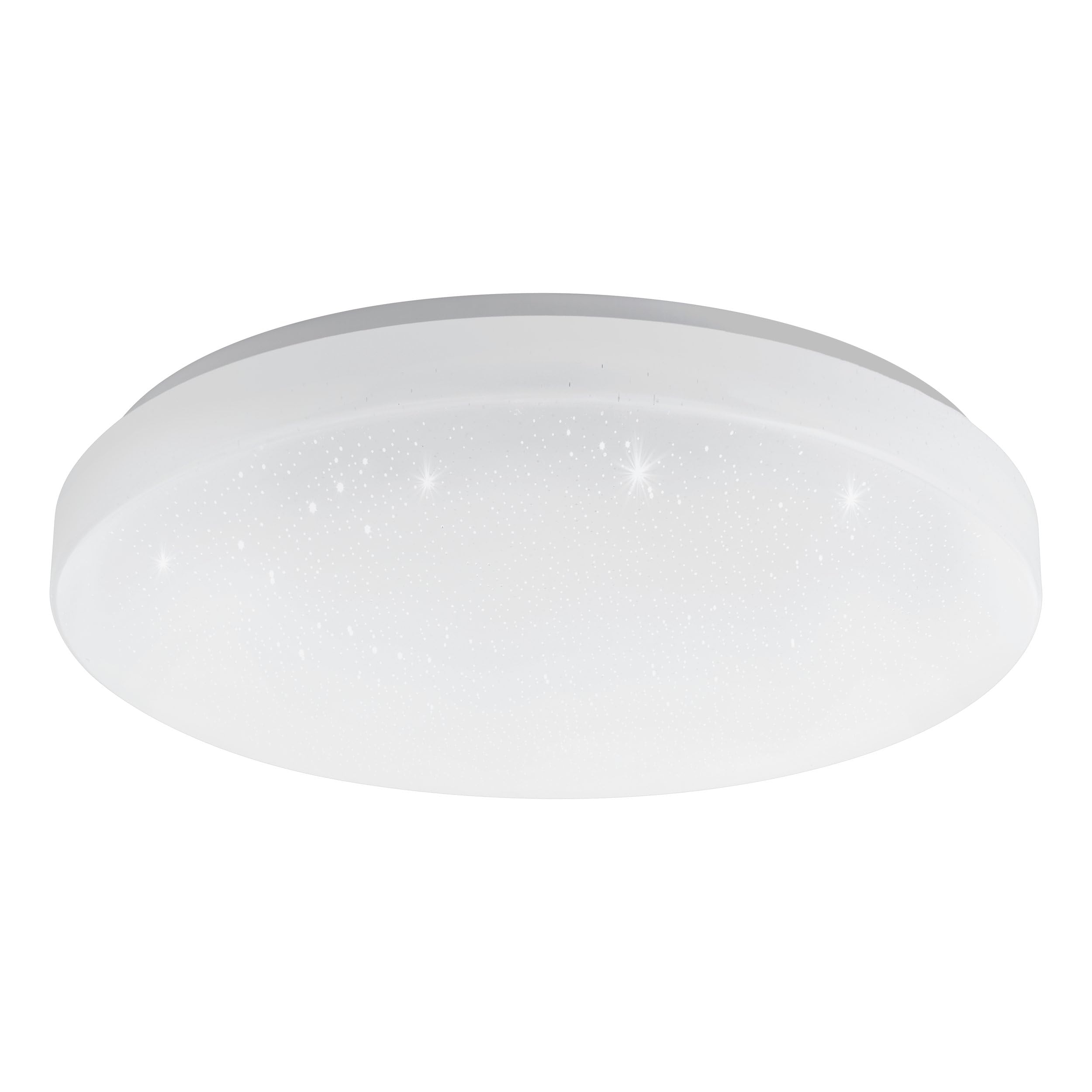 EGLO connect.z Smart Home LED ceiling lamp Totari-Z, Zigbee, crystal effect bathroom lamp, app and voice control Alexa, tunable white light (warm - cool white), dimmable spotlight, IP44