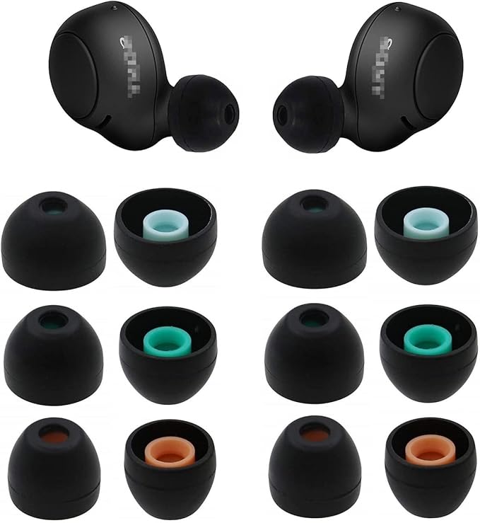 BLLQ Ear Tips Replacement for Sony Earbuds WF WI MDR Series