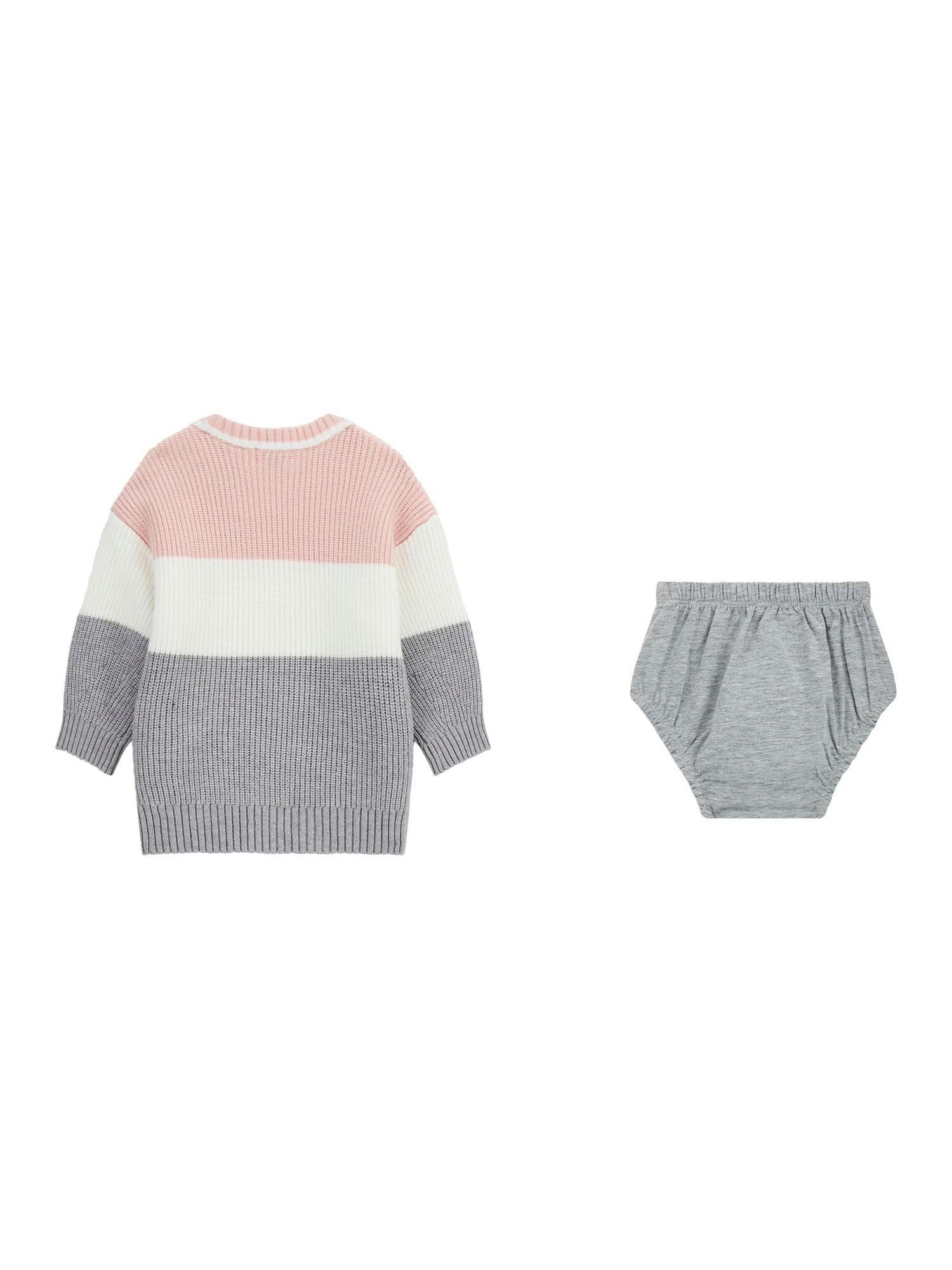 GUESS Baby-Girls - Vestito in maglia a maniche lunghe e copripannolino in maglia jersey