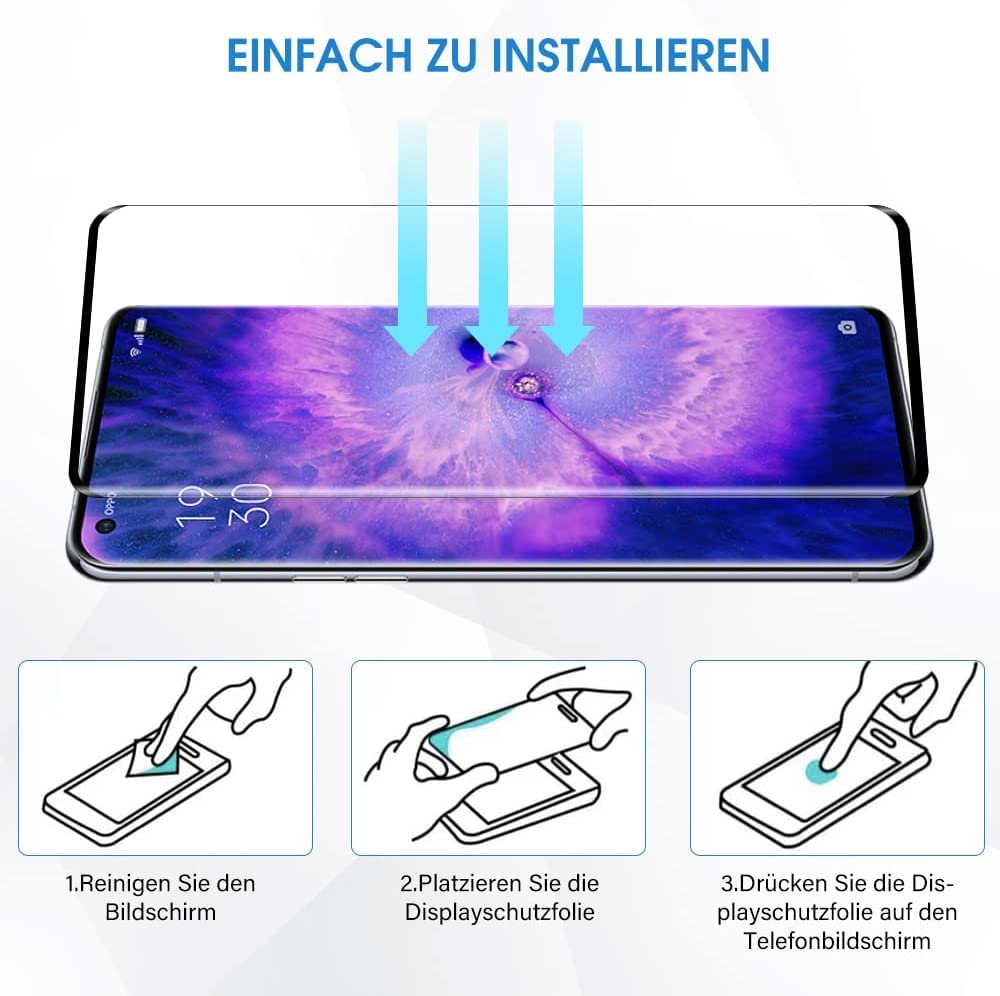 QULLOO Vetro Temperato Per Asus ROG Phone 5/5 Pro/Ultimate, [2 Pezzi] Pellicola 9H Anti Graffio E Anti Impronte, Trasparente - 3