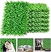 Produktbild uyoyous 12 Stück Künstliche Pflanzen Rasen Wand Künstliche Hecke Sichtschutz Efeu Künstlich Pflanze Wand Grass Wand UV-Geschützt Buchsbaumplatte für Hochzeit Garden Decor - 60 X 40cm, Grün