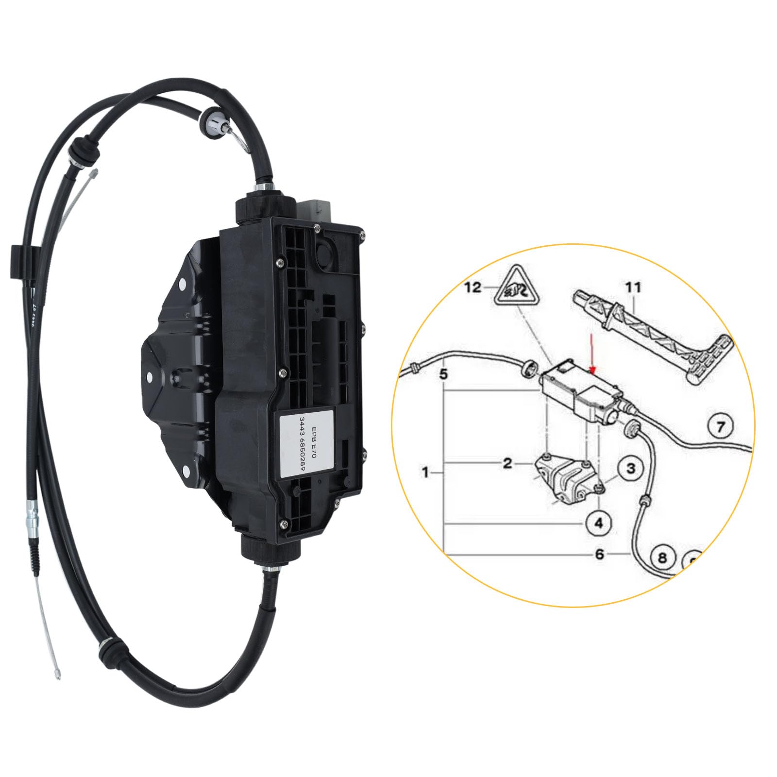 Elektrische Feststellbremse Aktuator Steuermodul für BMW X5 E70, X6 E72, Handbremse