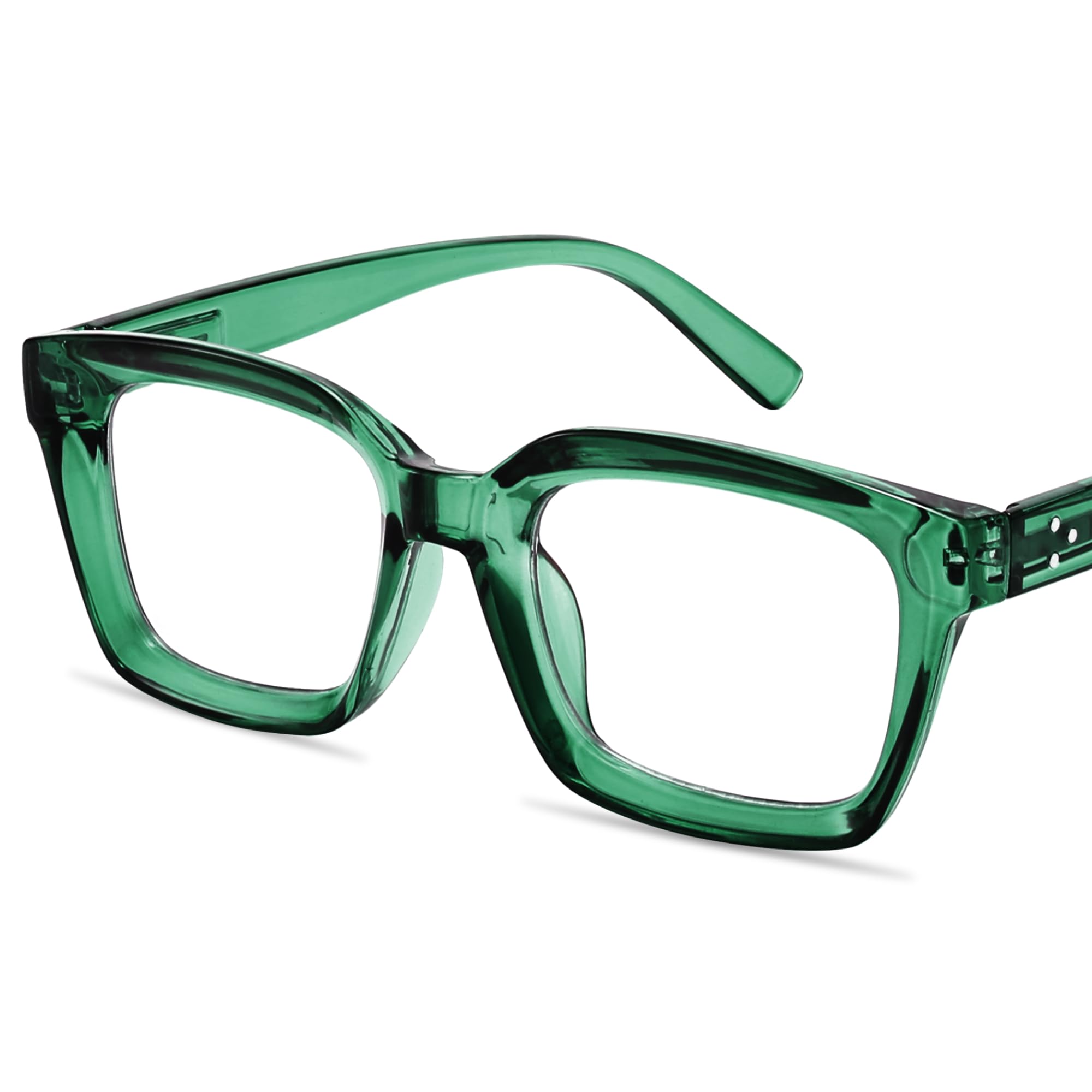 IBOANN Oversized Blue Light Glasses for Woman, Funky Fashion Glasses With Preppy Look, Reduce Screen Fatigue Computer Glasses