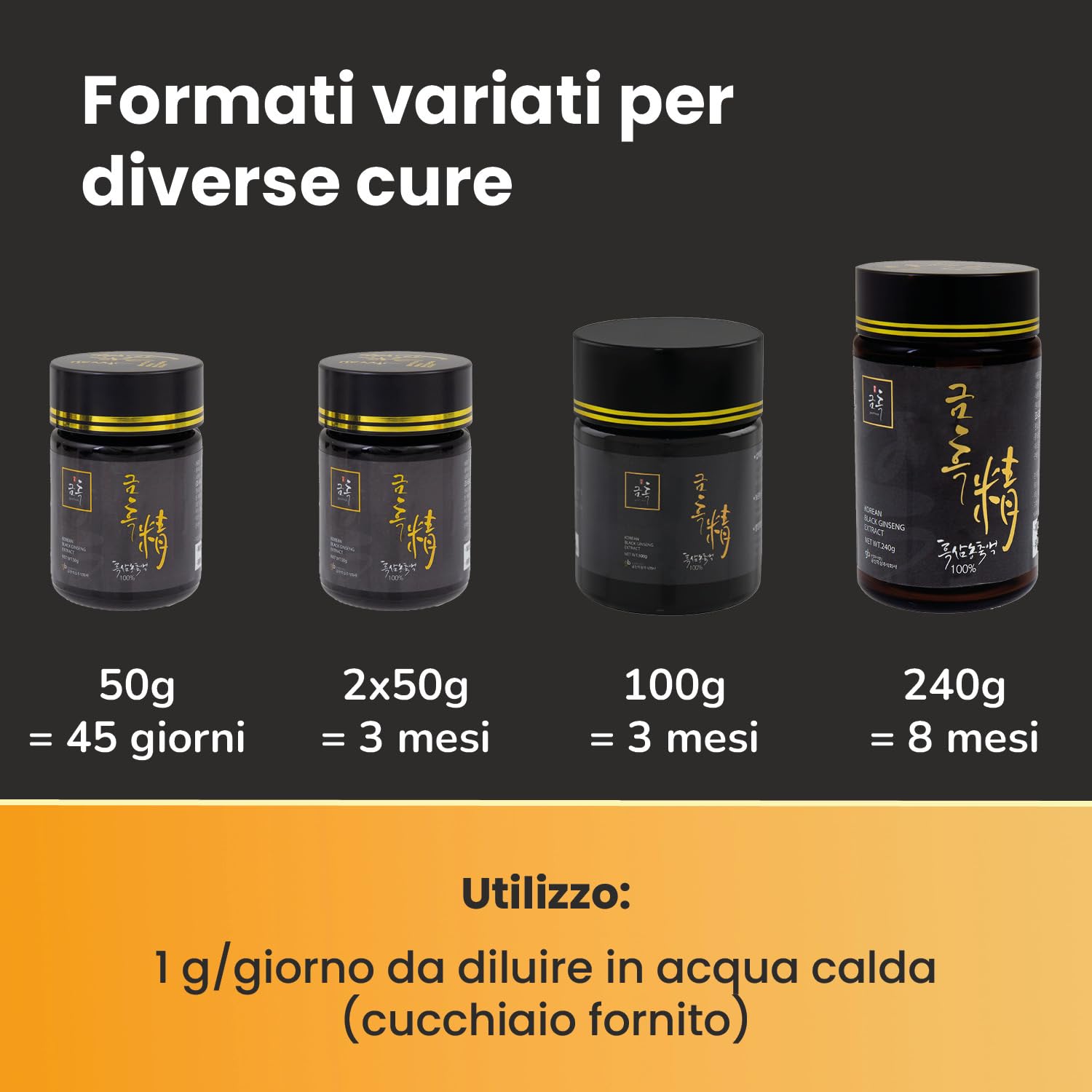 Samsidae Estratto Di Ginseng Nero Coreano - 100 G