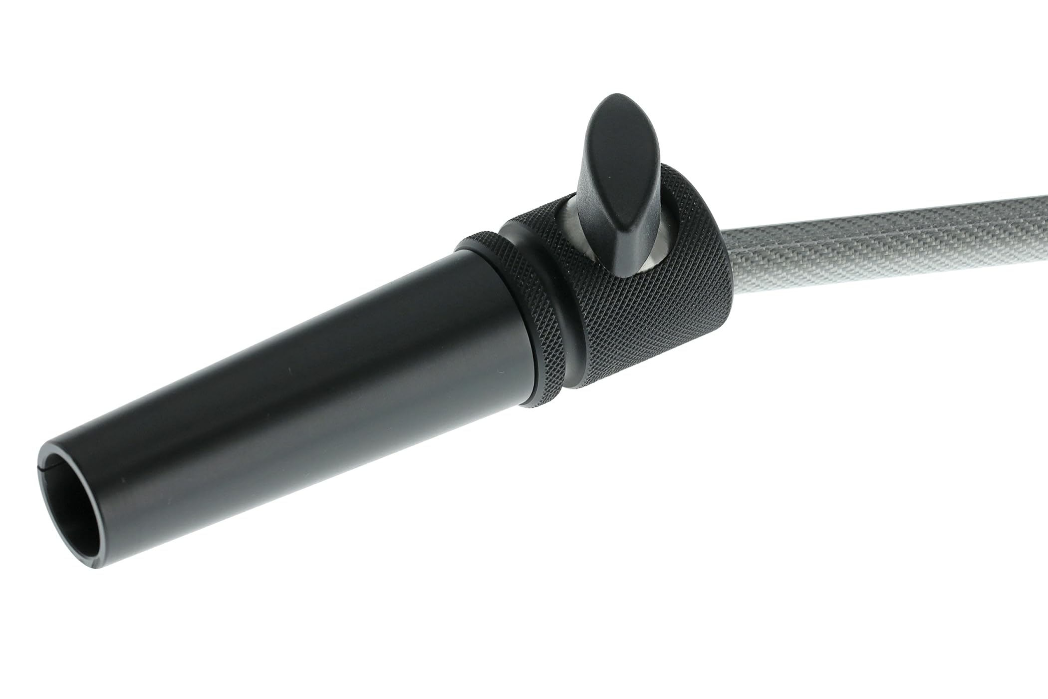 Stahlhammer Cellostachel - Carbon Fiber Silber - 25° Knickstachel - Medium 27-47cm - Stabdurchmesser Ø 11 mm - 125g - Inklusive Ersatzspitze
