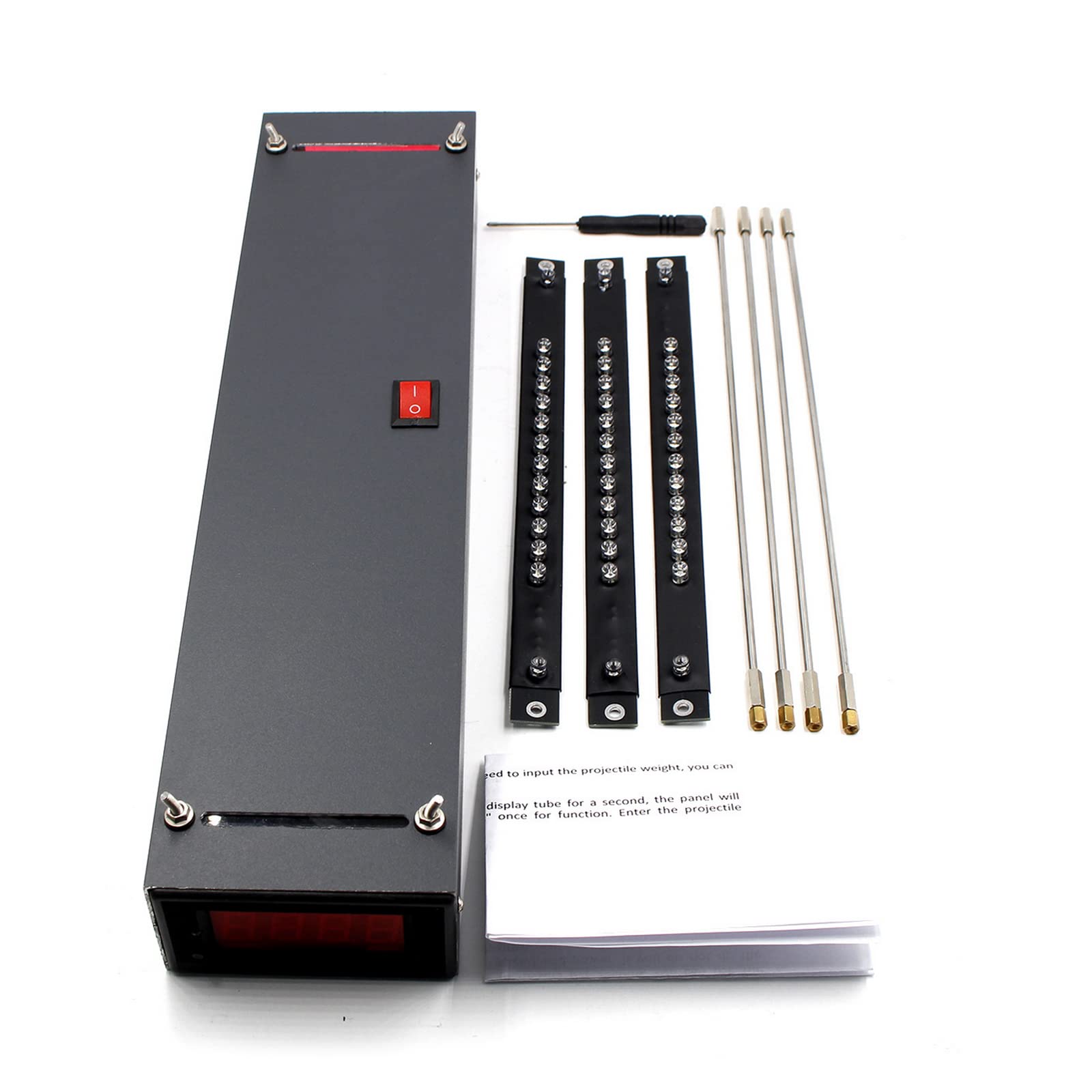 WANSUPYIN 2023 Durable DC 6V Speedometer Speed Energy Measurement Testing DIY Tool with Light Bar/Rod Kit