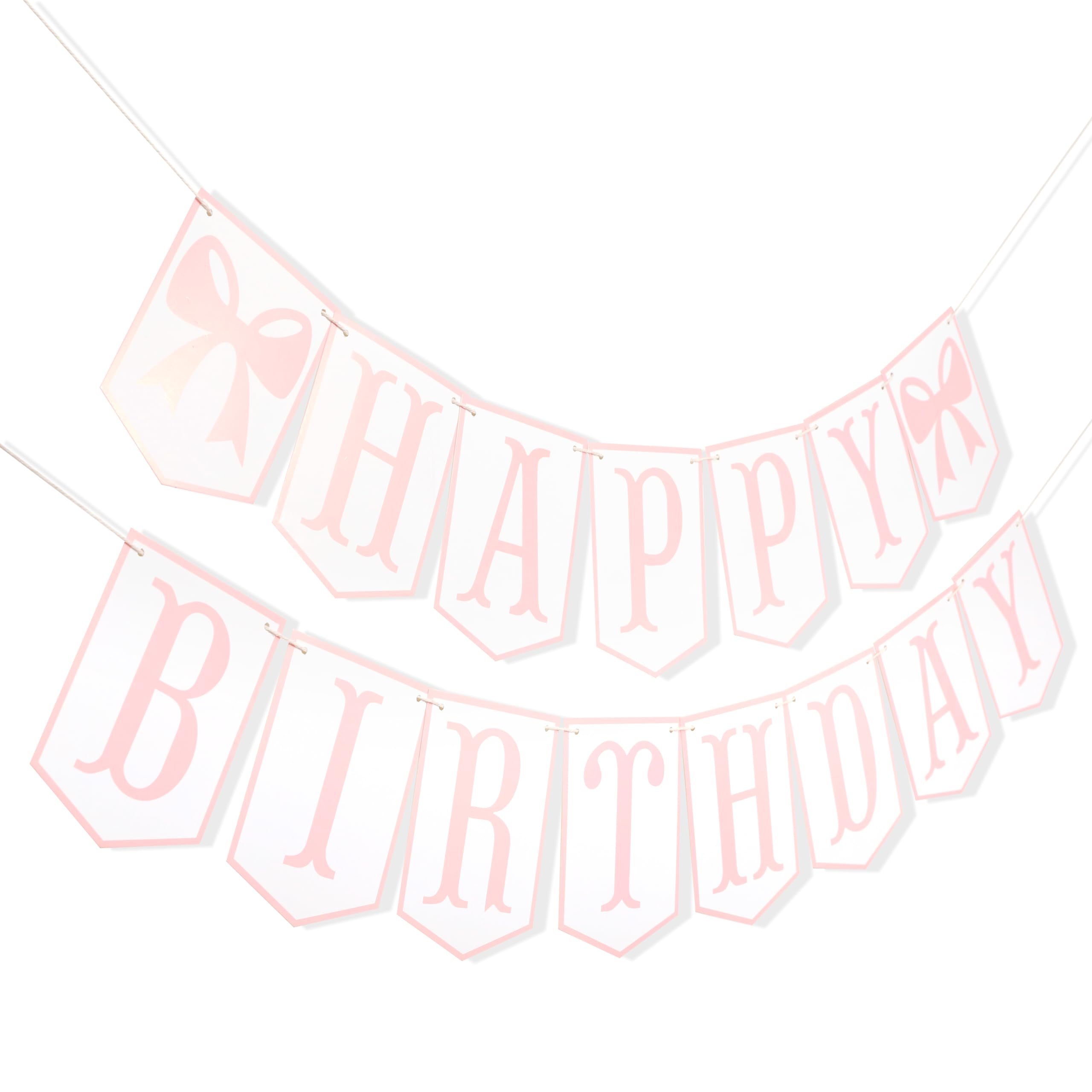JeVenis 1. Geburtstag Banner Für Mädchen – Rosa Schleifen-Deko Set