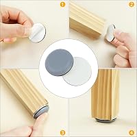 QWORK 26 darabos bútor csúszka szett, 30 mm átmérő, öntapadós padlóvédő 3