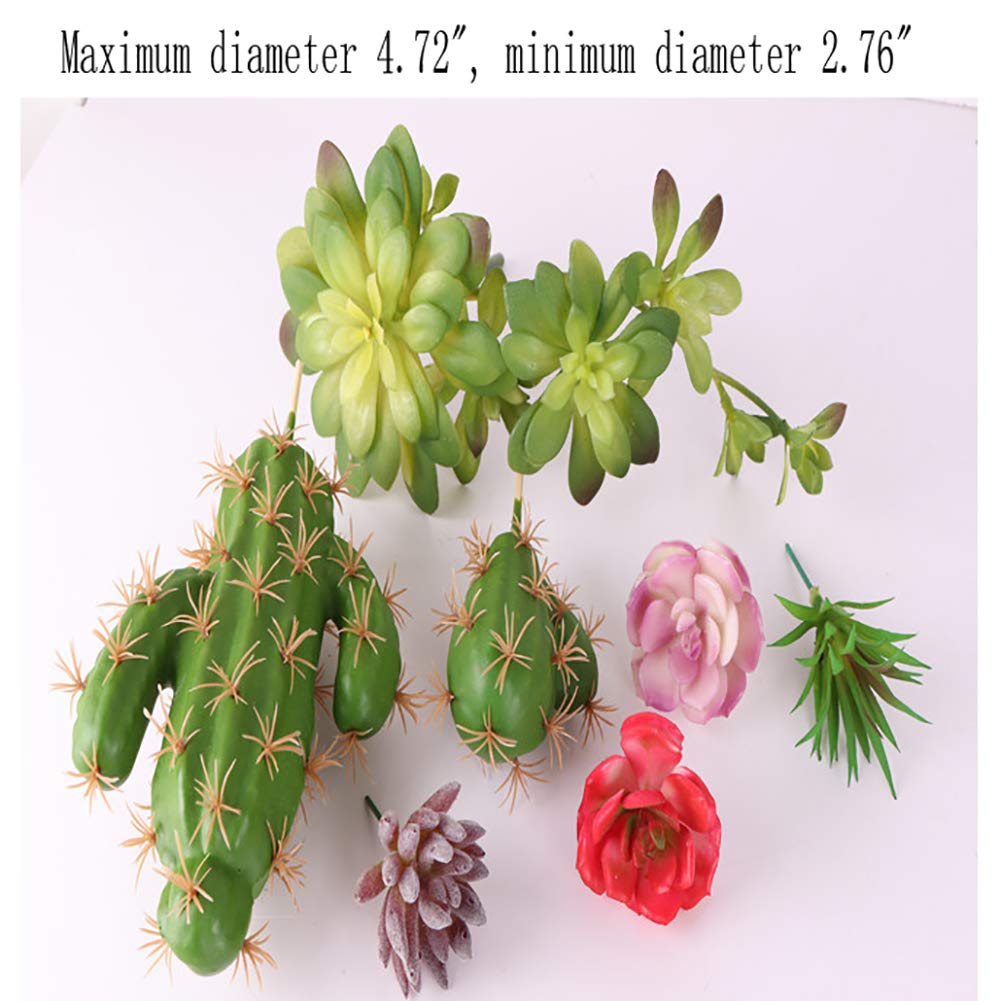 Youery 9 Pièces Artificielles Plantes Succulentes, Fleurs Artificielles sans Pot Lmitation de Succulentes, Mini Plantes Succulentes Artificielles Assortiment pour La Maison Jardin Intérieur Décoration